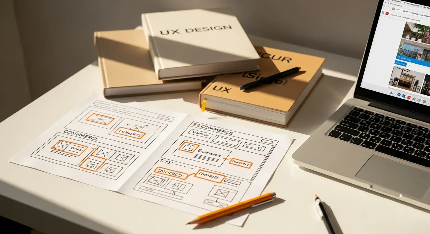 Bocetos de diseño UX para crear una tienda virtual optimizada que genere ventas efectivas