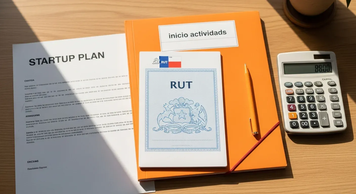 Documentos de inicio de actividades comerciales en Chile con cálculo de patente para emprendimientos nuevos