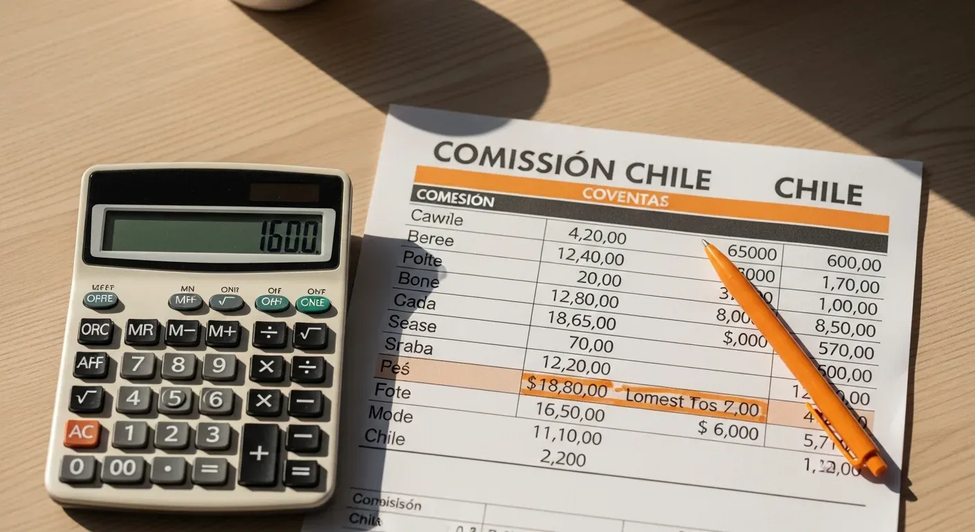 Calculadora con porcentajes de comisiones y planilla comparativa para métodos de pago tienda online Chile