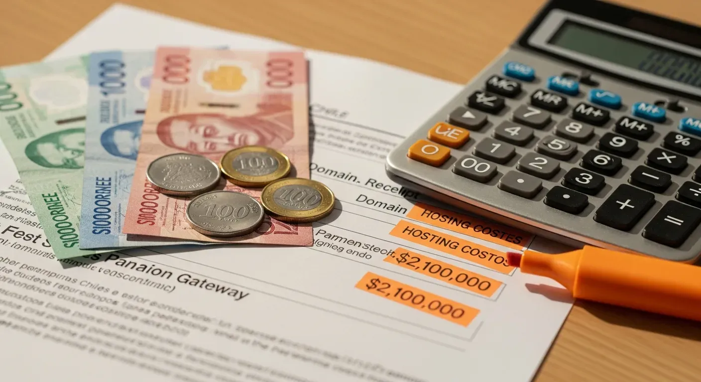 Costos reales de mantener tienda online propia en Chile con calculadora y documentos de gastos digitales